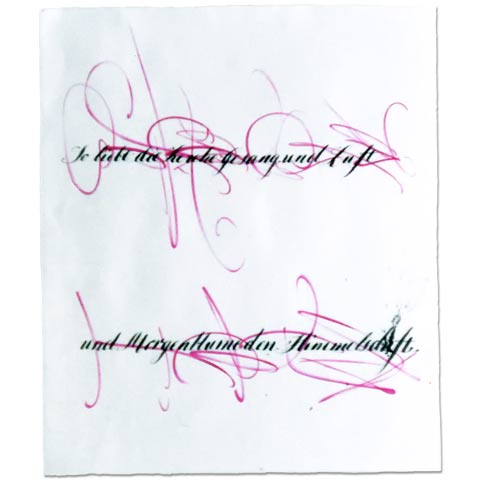 Kalligraphie: So liebt die Lerche