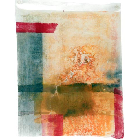 Orange und Grau, 45 × 53 cm
